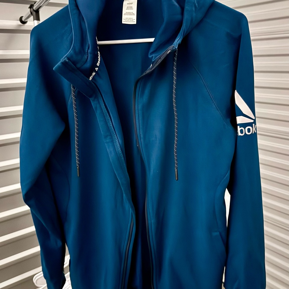 Reebok Vibrant Blue Athletic Jacket hoodie